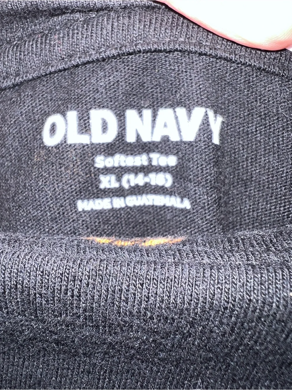 Old Navy Black Short Sleeve Tee with Pumpkin Print